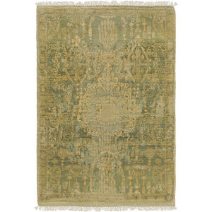 Palace 36 X 24 inch Brown and Yellow Area Rug, Wool
