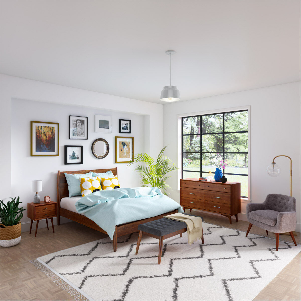 Cranbrook 1 Light 11.5 inch Dove Grey Pendant Ceiling Light