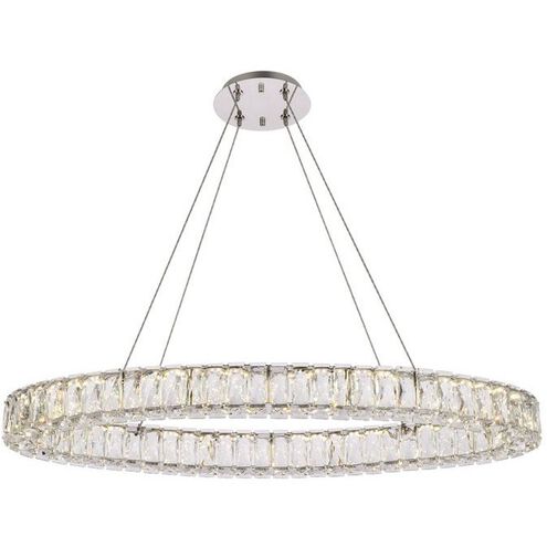 Monroe 1 Light 16 inch Chrome Pendant Ceiling Light