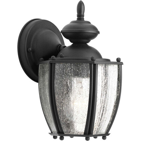 Zachriel 1 Light 10 inch Textured Black Outdoor Wall Lantern, Small