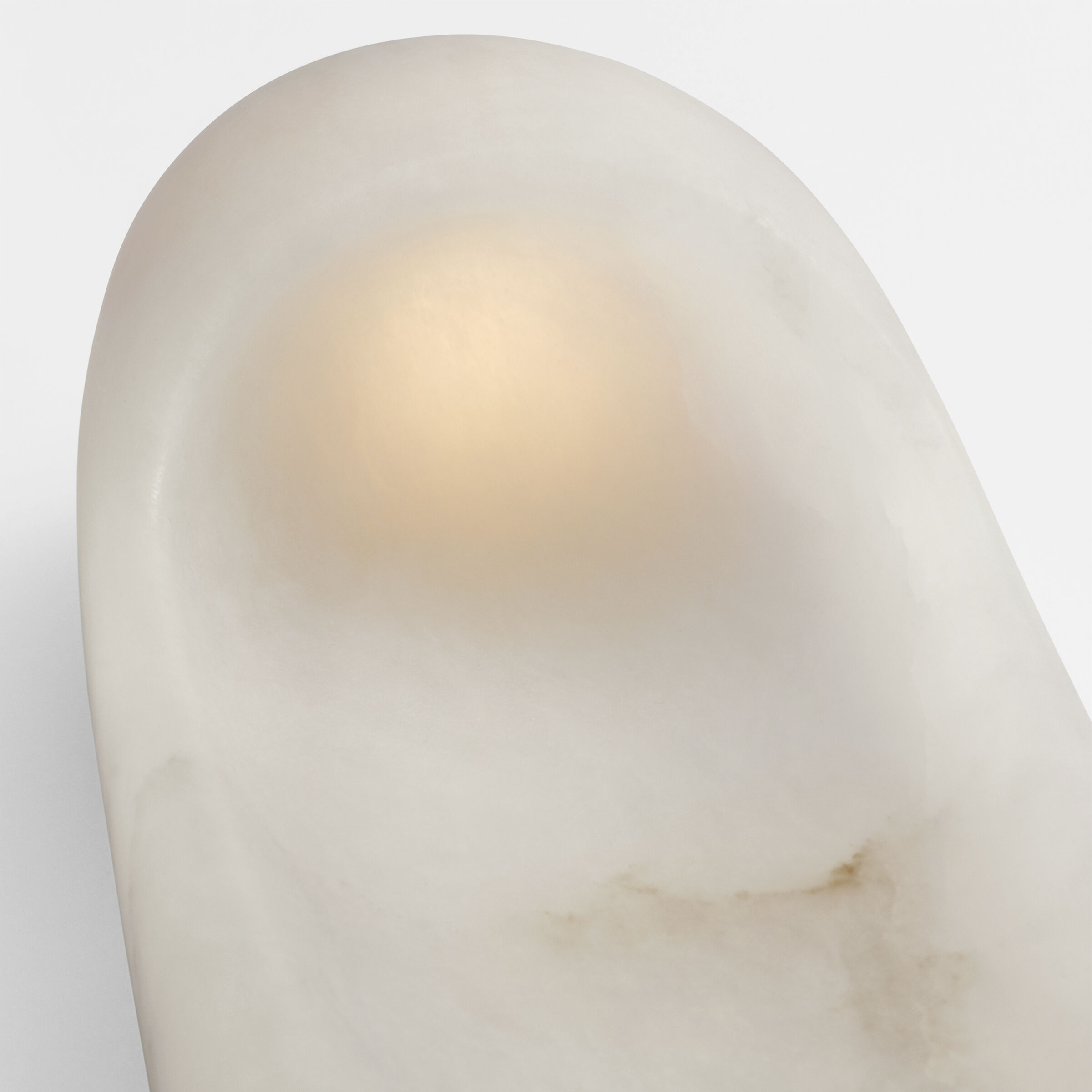 Kelly Wearstler Esculpa LED 6 inch Alabaster and Antique-Burnished Brass Elongated Wall Light