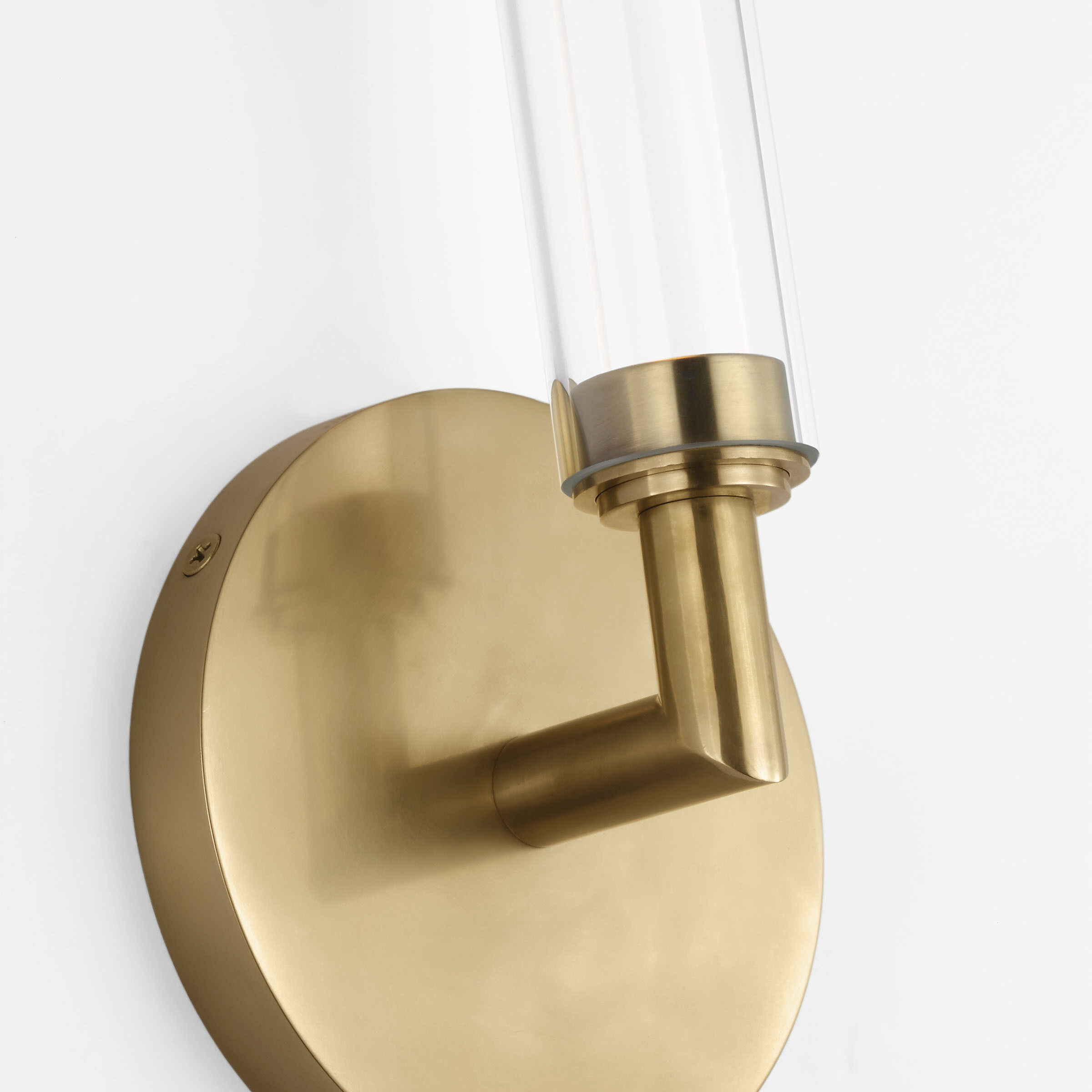 Sean Lavin Poza Sconce Wall Light in Hand-Rubbed Antique Brass
