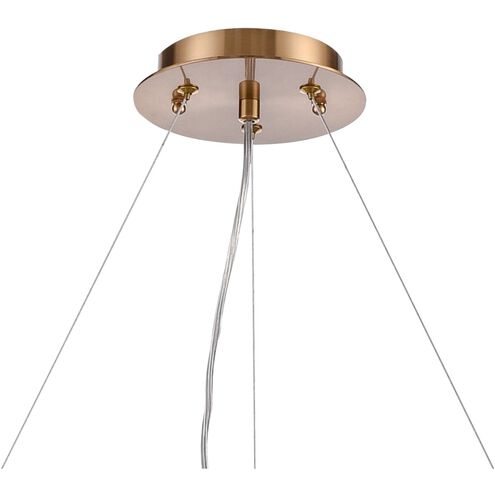 Boundaries 12 Light 32 inch Lacquered Gold Pendant Ceiling Light