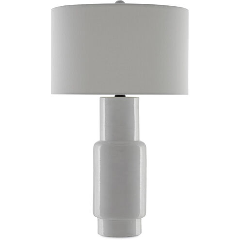 Janeen 31 inch 150.00 watt White/Satin Black Table Lamp Portable Light
