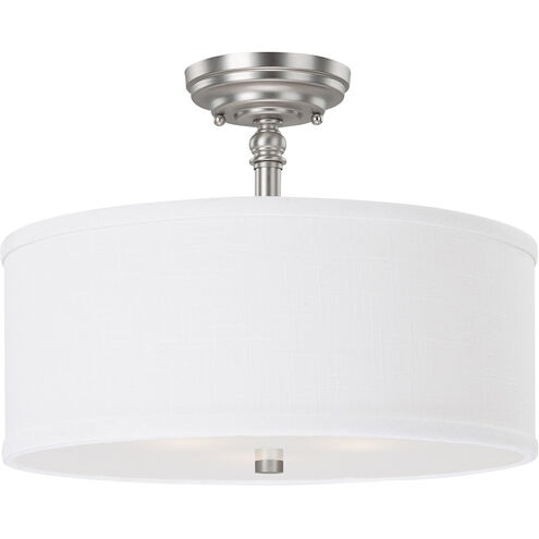 Almazan Rd 3 Light 15 inch Matte Nickel Semi-Flush Mount Ceiling Light