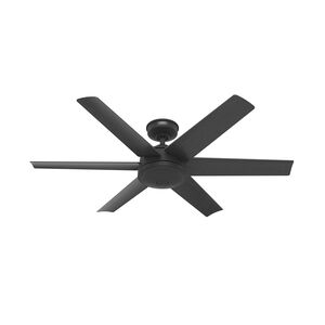 Jetty 52 inch Matte Black Outdoor Ceiling Fan