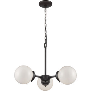 Beckett 3 Light 22 inch Oil Rubbed Bronze Chandelier Ceiling Light