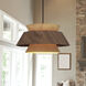 Yep Aalto 1 Light 13.25 inch Dark Walnut-Light Walnut Pendant Ceiling Light
