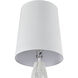 Husk 63 inch 150.00 watt White Floor Lamp Portable Light