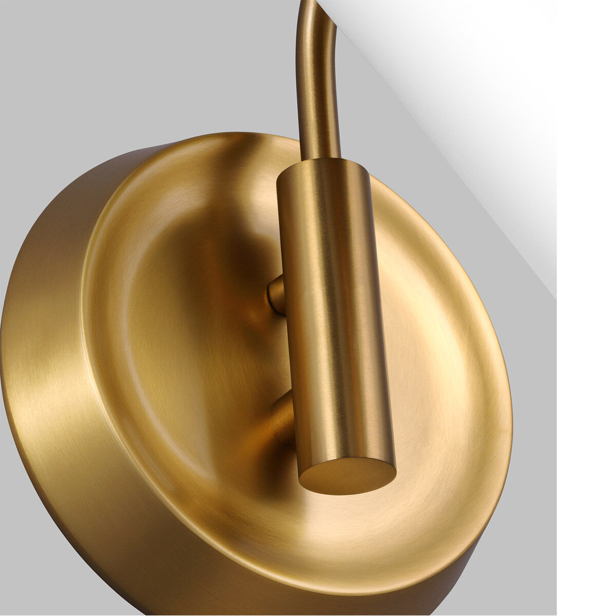 AERIN Tresa 1 Light 5.25 inch Matte White and Burnished Brass Wall Sconce Wall Light in Burnished Brass / Matte White