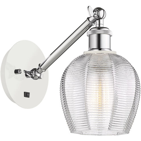 Ballston Norfolk LED 6 inch White and Polished Chrome Sconce Wall Light