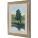 Waterside Collection Sloped Profile Champagne Gold With Dark Wash Framed Art