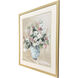 Romance Garden Bouquet White and Green and Blue and Pink Framed Art, Propac