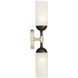 Emmett 2 Light 5 inch Dark Vintage Silver and Bronze Wall Sconce Wall Light
