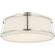 Carrier and Company Callaway LED 17.25 inch Polished Nickel Flush Mount Ceiling Light