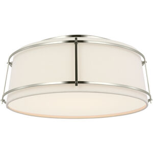 Carrier and Company Callaway LED 17.25 inch Polished Nickel Flush Mount Ceiling Light