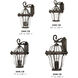 Estate Series San Clemente Outdoor Wall Mount Lantern in Copper Bronze