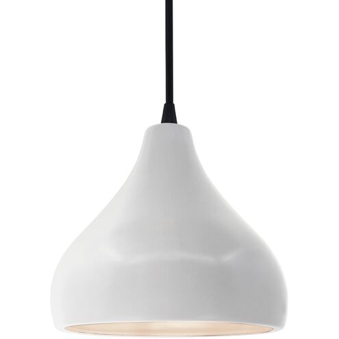 Radiance LED 8 inch Bisque and Matte Black Pendant Ceiling Light