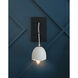 Lisa McDennon Nula LED 5 inch Shell White with Gold Leaf Indoor Wall Sconce Wall Light