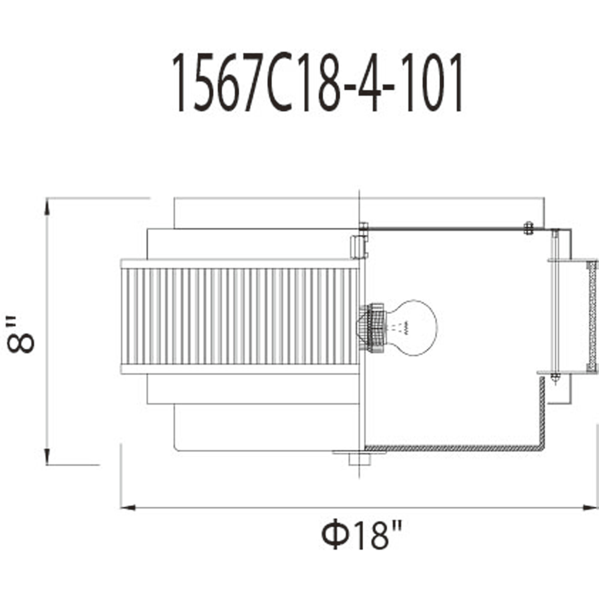 Valdivia 4 Light 18 inch Black Flush Mount Ceiling Light