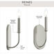 Reines 1 Light 4.5 inch Brushed Nickel Wall Sconce Wall Light