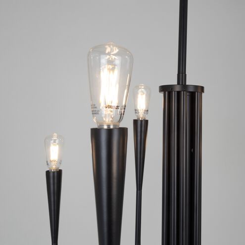 Bronte 9 Light 25.25 inch Black Candle Chandelier Ceiling Light