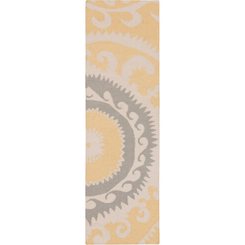 Fallon 96 X 30 inch Wheat, Medium Gray, Light Gray Rug