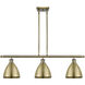 Ballston Dome LED 36 inch Antique Brass Island Light Ceiling Light