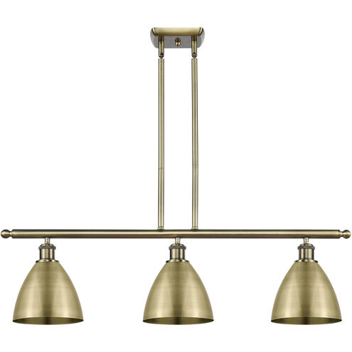 Ballston Dome LED 36 inch Antique Brass Island Light Ceiling Light
