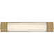 Facet LED 4.5 inch Heritage Brass Bath Light Wall Light