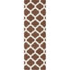 Frontier 96 X 30 inch Dark Brown, Beige Rug