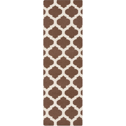 Frontier 96 X 30 inch Dark Brown, Beige Rug