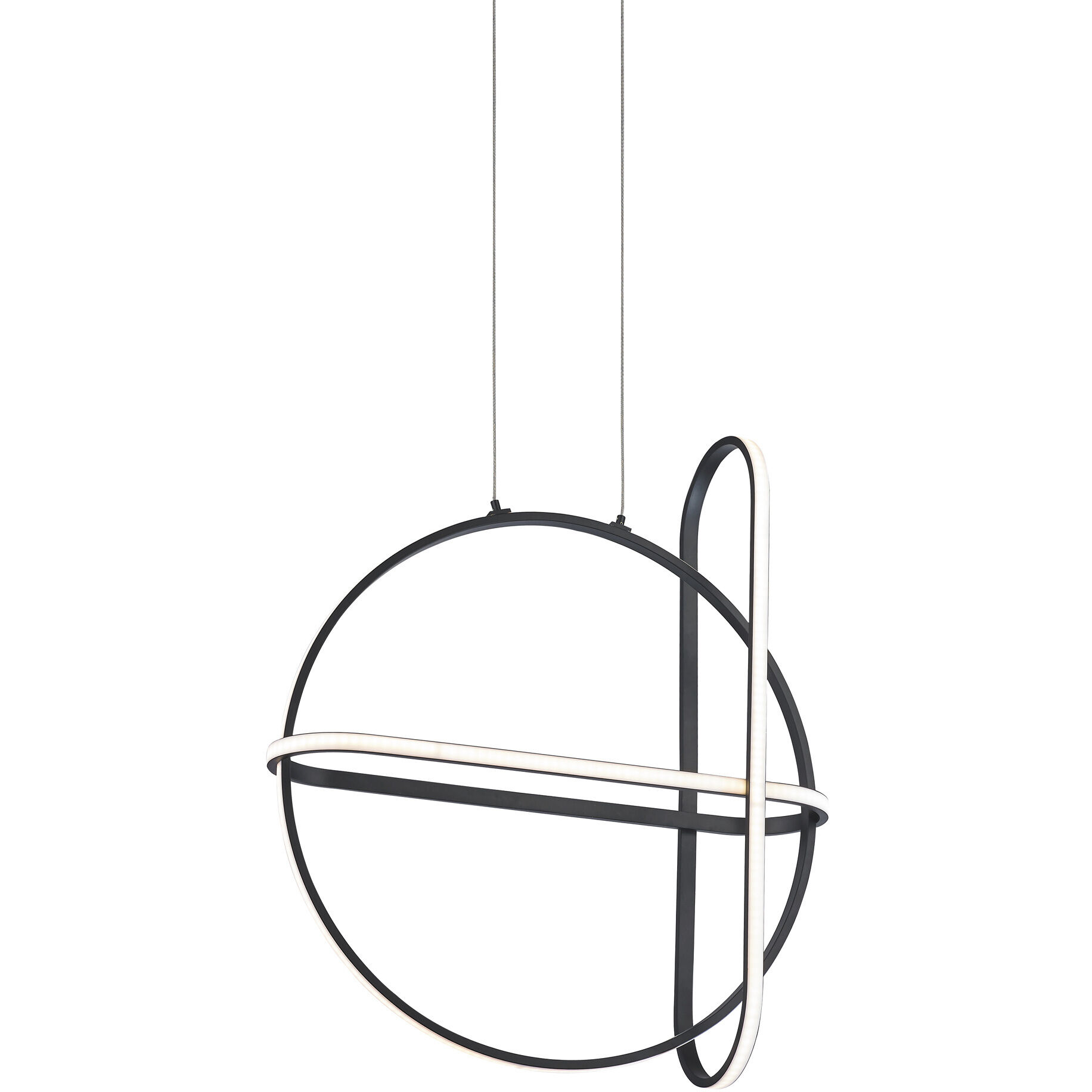 Berkley LED 6.75 inch Black Chandelier Ceiling Light