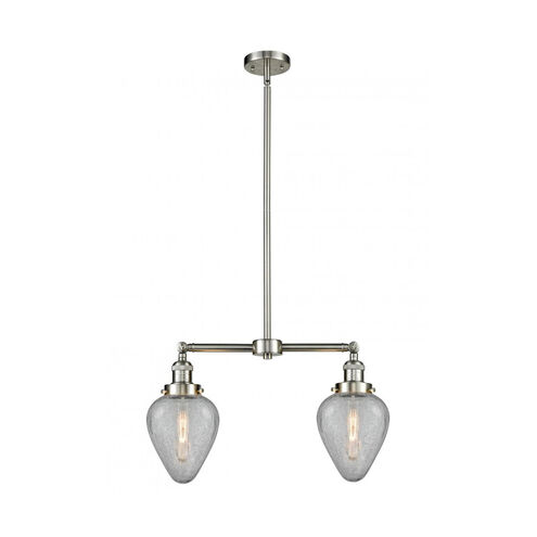 Franklin Restoration Geneseo LED 21 inch Brushed Satin Nickel Chandelier Ceiling Light, Franklin Restoration