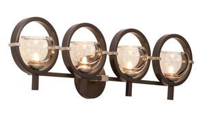 Lunaire 4 Light 30.5 inch Old Bronze Wall Sconce Wall Light