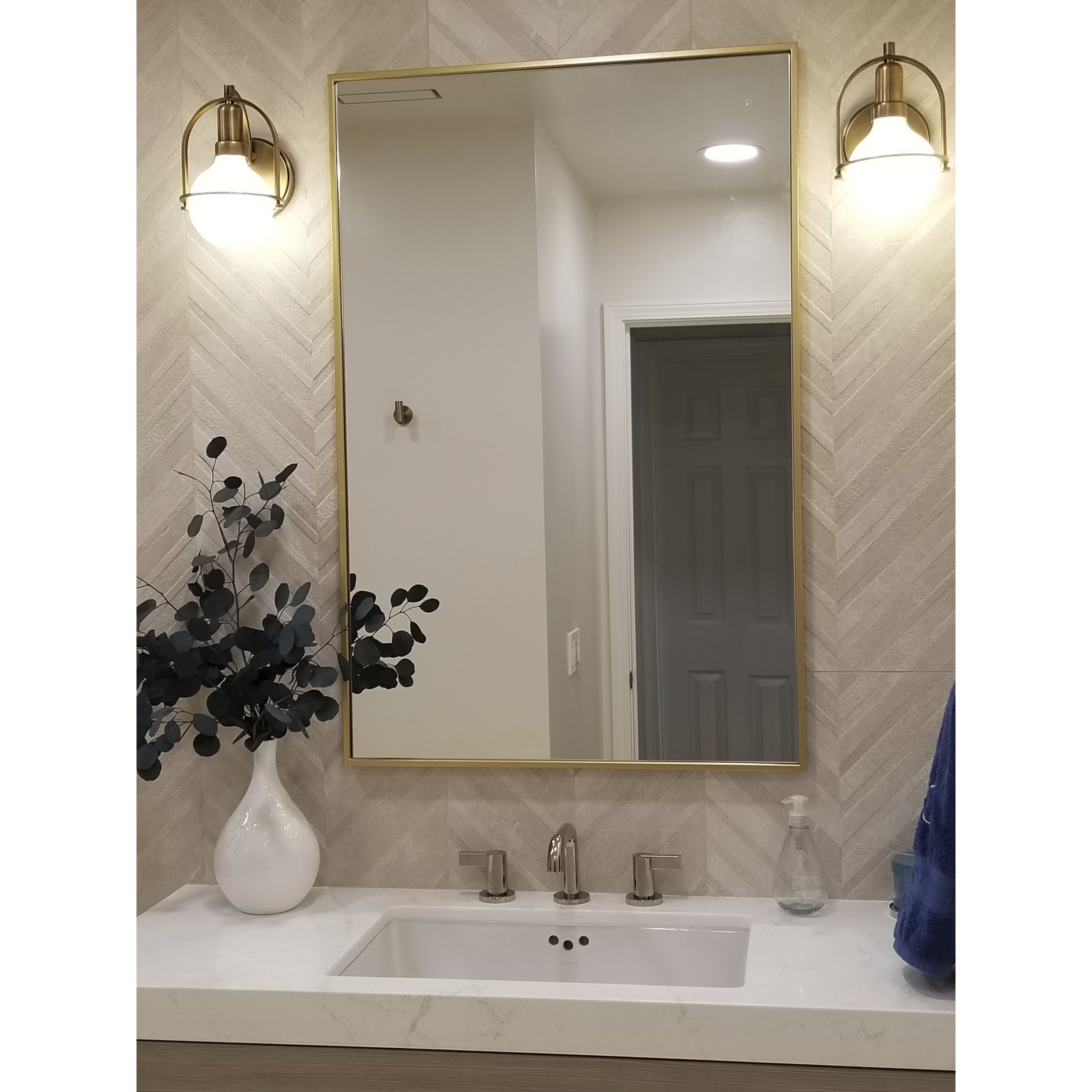 Somerset 1 Light 7.5 inch Heritage Brass Vanity Light Wall Light