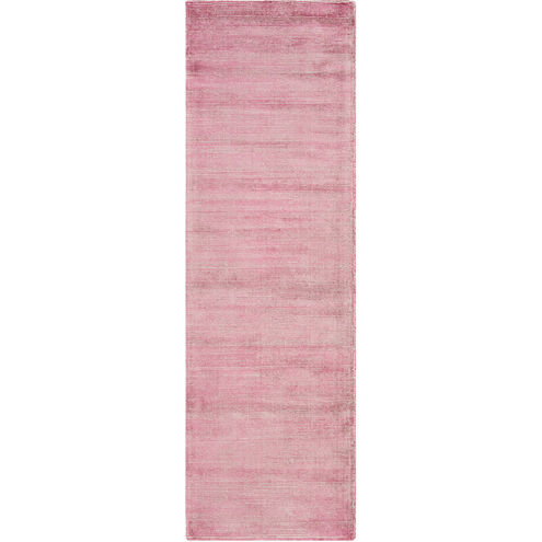 Prague 96 X 30 inch Purple and Neutral Runner, Viscose and Polyester