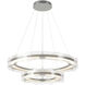 Solstice LED 36.6 inch Vintage Platinum Pendant Ceiling Light, Tiered