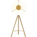 C&M by Chapman & Myers Ultra Light 73.25 inch 10 watt Burnished Brass Floor Lamp Portable Light