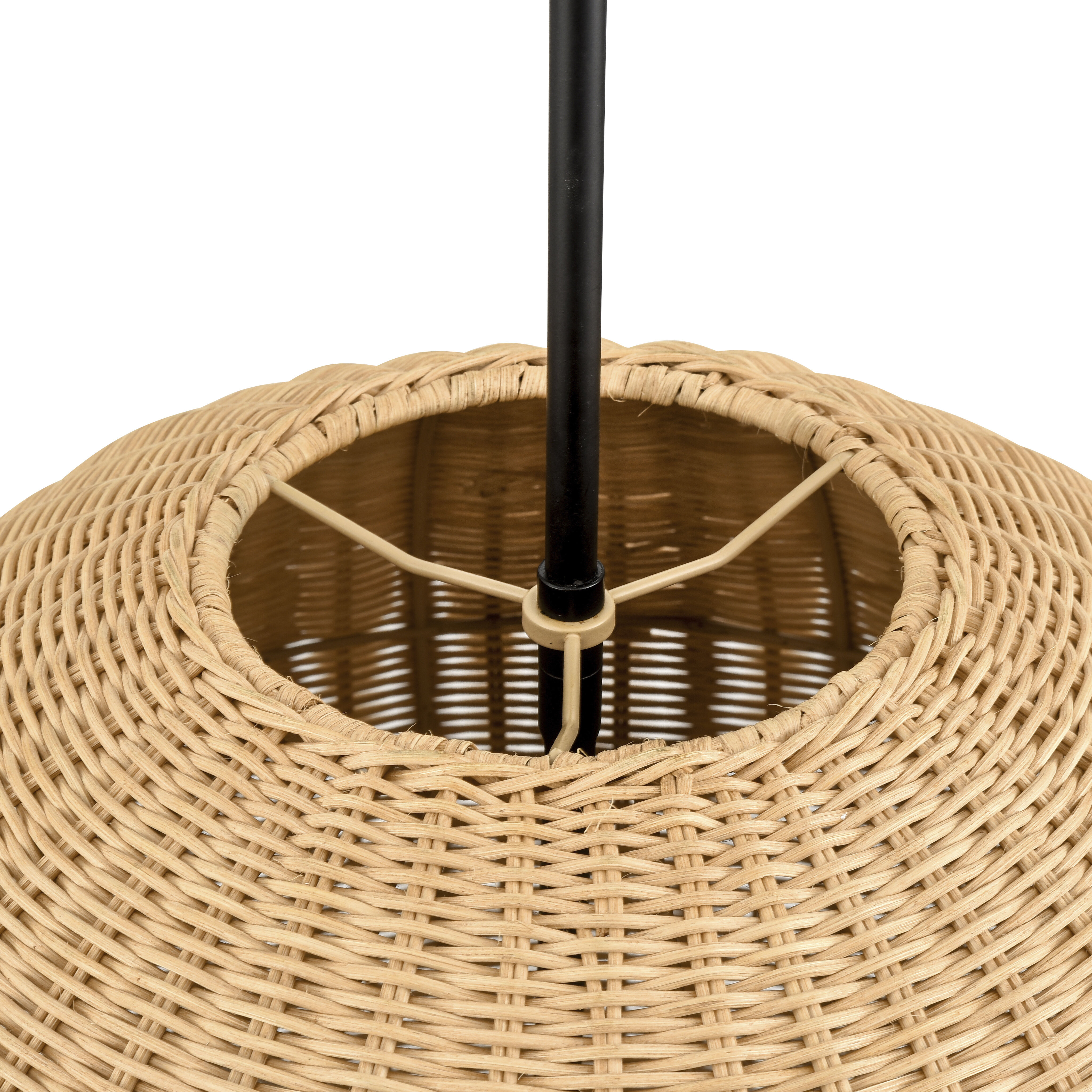 Elise 3 Light 22 inch Matte Black Pendant Ceiling Light