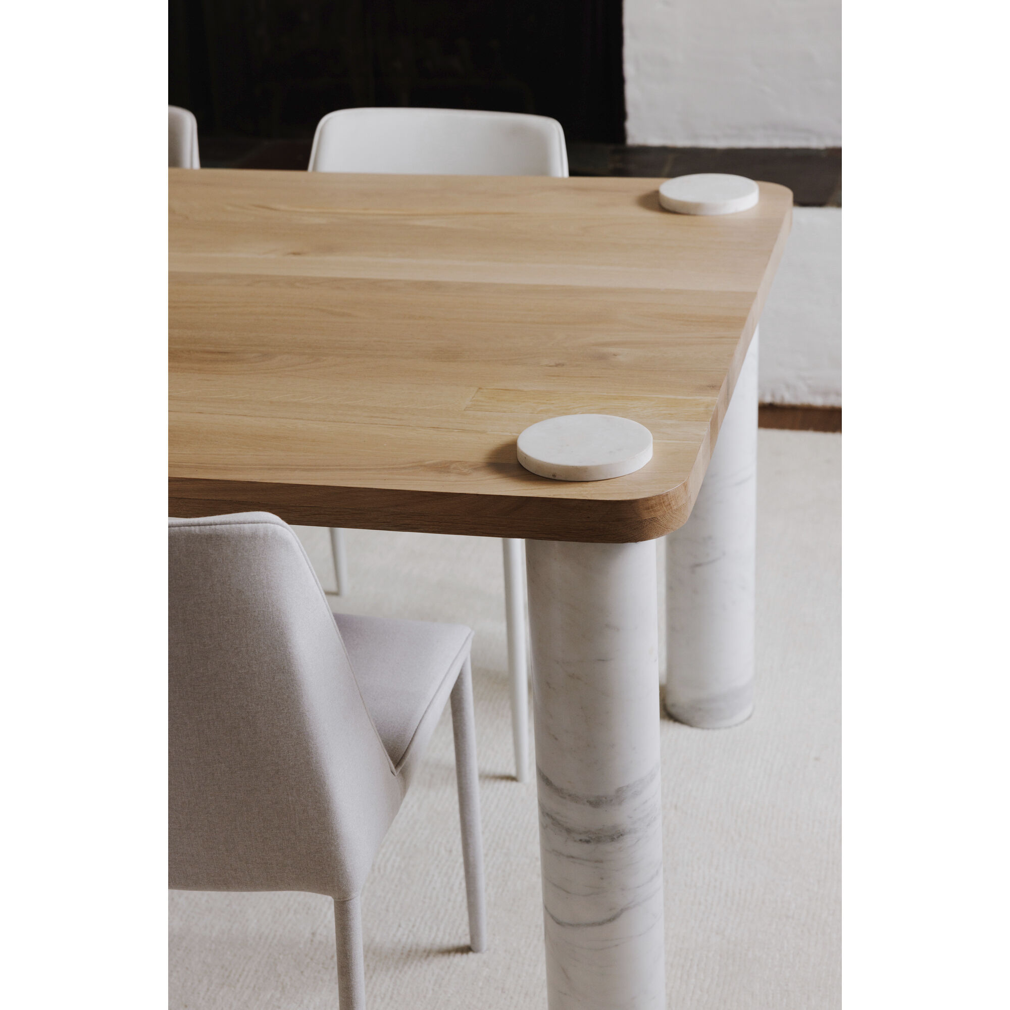 Century 88 X 42 inch White Dining Table