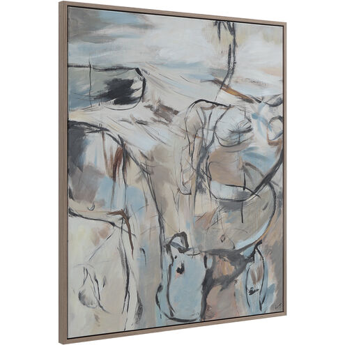 Roseline White/Beige/Pink/Black Canvas Art