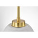 Collins 7.5 inch Brushed Brass Pendant Ceiling Light