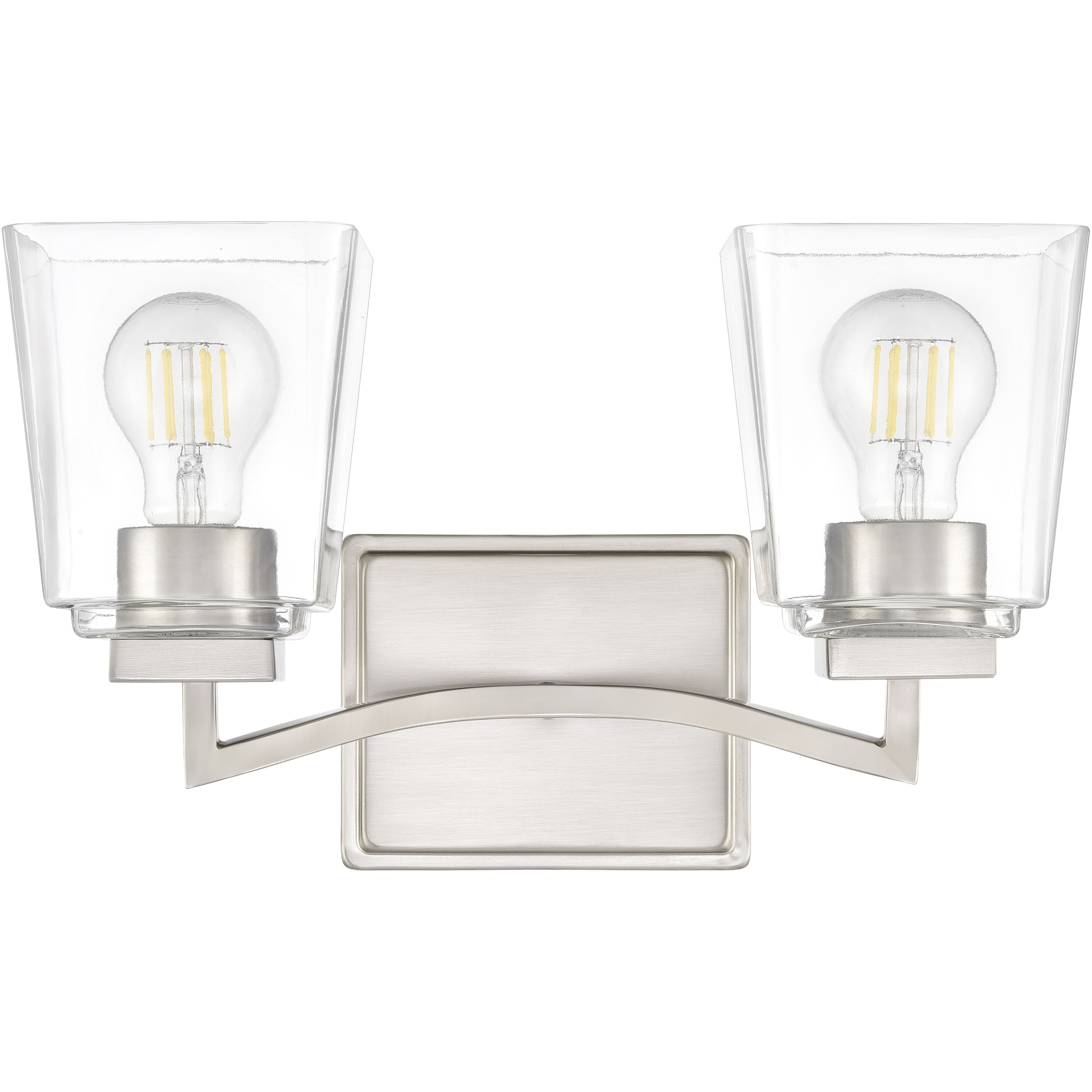 Avenna 2 Light 14 inch Brushed Nickel Bathroom Vanity Light Wall Light