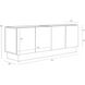 Caddo 71.5 X 18.5 inch Black / Antique Nickel Sideboard