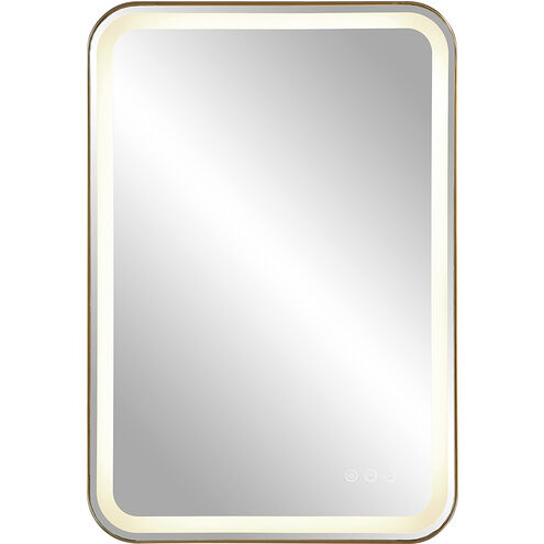 Crofton 32 X 22 inch Brushed Brass Vanity Mirror