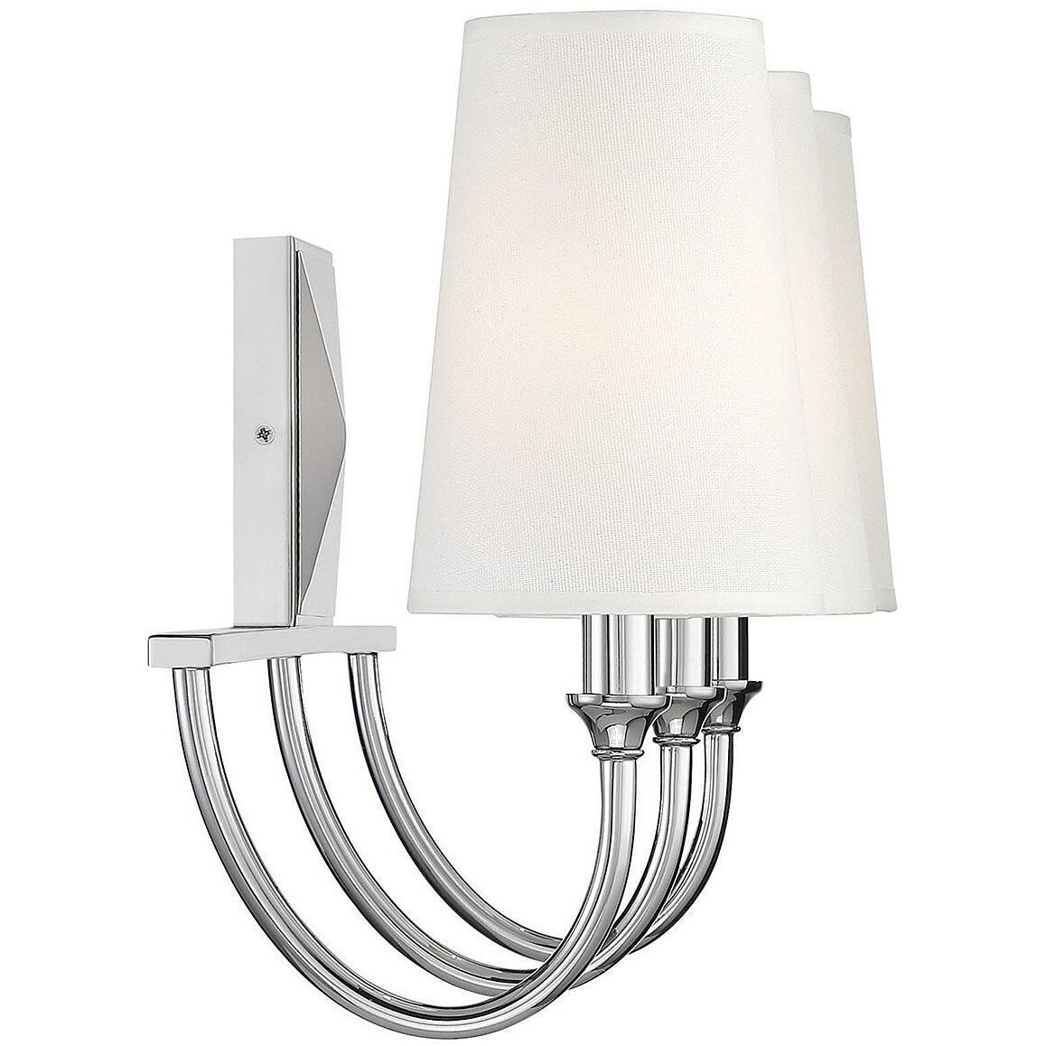 Cameron 3 Light 24 inch Polished Nickel Bathroom Vanity Light Wall Light, Essentials