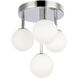 Megallan 4 Light 10.75 inch Flush Mount