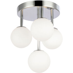 Megallan 4 Light 10.75 inch Flush Mount