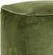 Cotton Velvet 16 inch Pouf, Cube